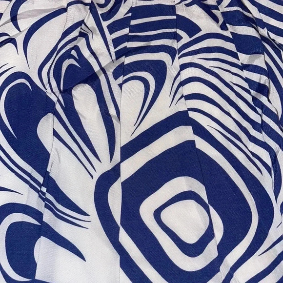 CAbi  Lombard Abstract Print Pleated Midi Lined Skirt  Womens Size 2. A - Picture 4 of 5